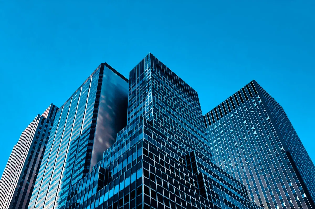 Modern office building with glass facade